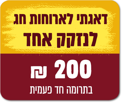 סעודת חג לנזקק אחד - 200 ש"ח - 200 ₪
