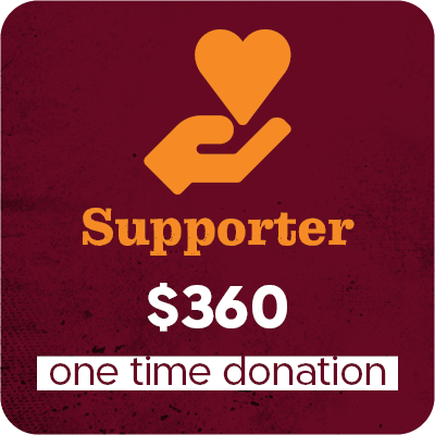 $360 in one time donation - 360 $