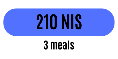 3 meals - 60 $
