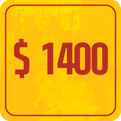 1400 $ - 1400 $