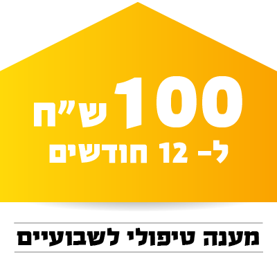 מענה טיפולי לשבועיים - 100 ₪